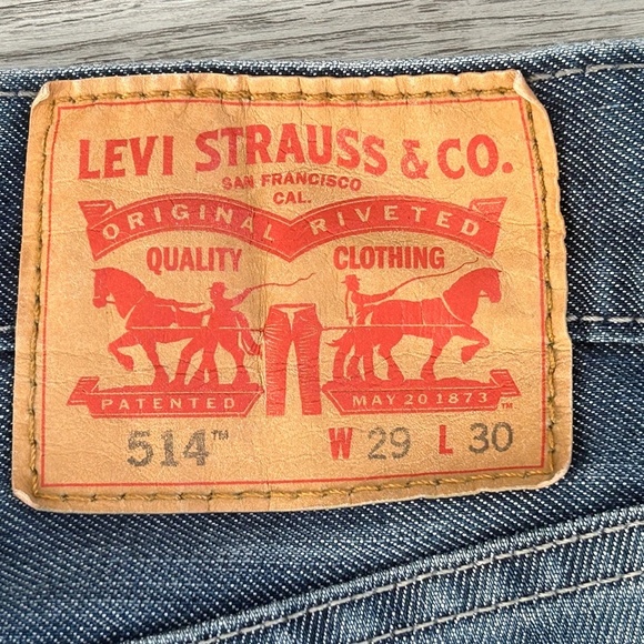 Levi Strauss 514 Men's Jeans Sz 29X30 - Picture 4 of 7